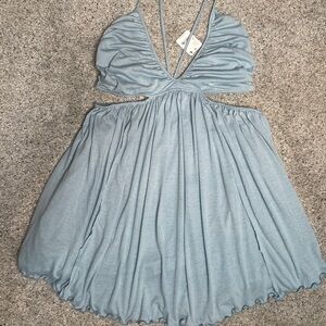 NWT Free People Beach Women's Sleeveless Ruched Dress Sz S Boho Feminine